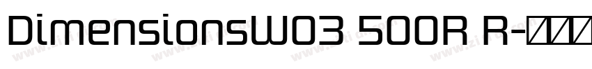 DimensionsW03 500R R字体转换
